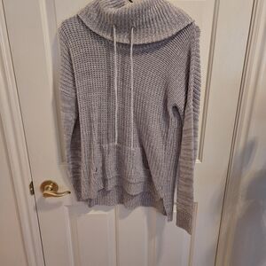 Derek Heart Gray Cowl Neck Sweater